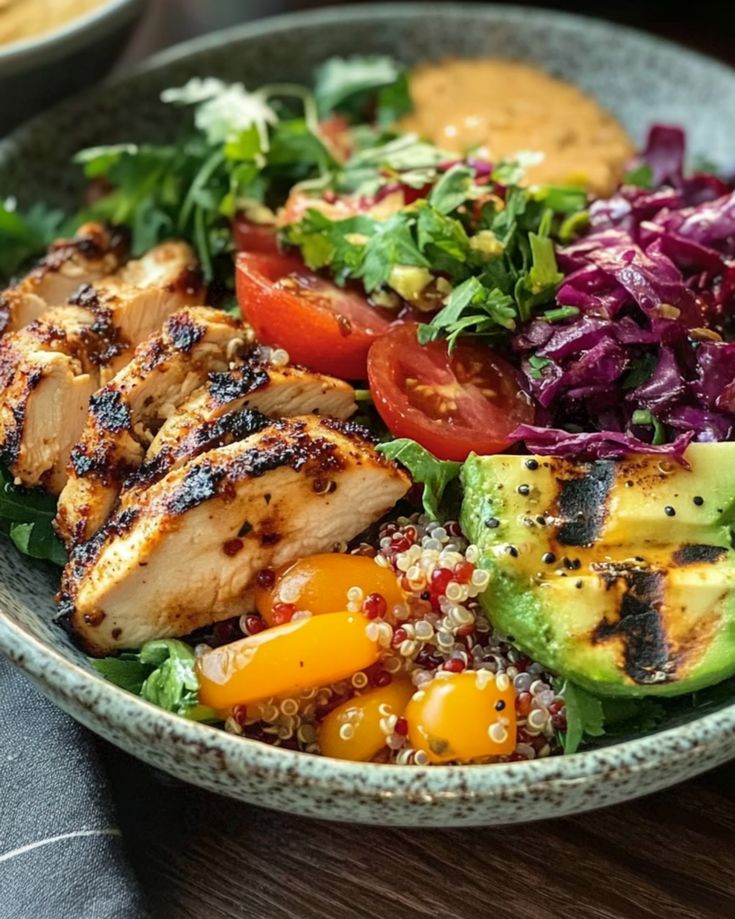 Grilled Chicken Quinoa Bowl