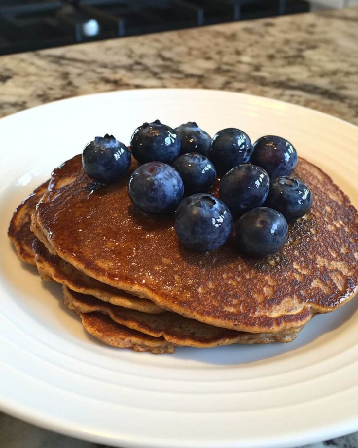 Whole Grain Pancakes with Blueberries